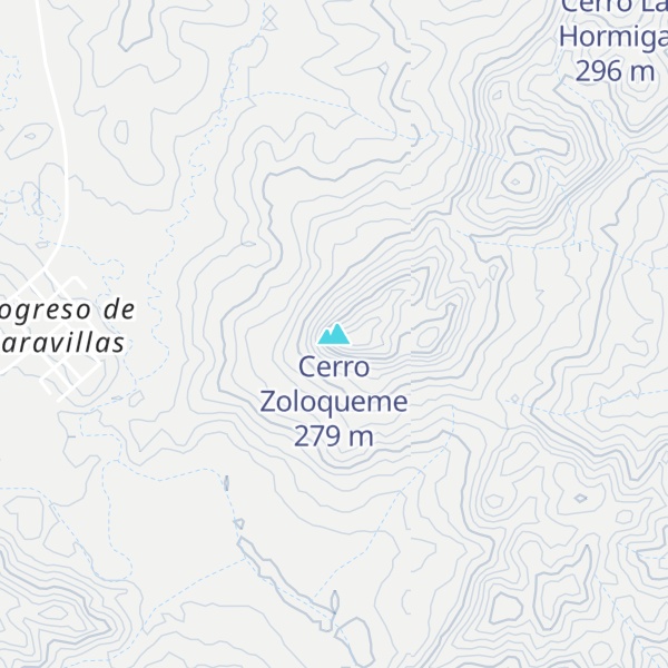 Map of Cerro Zoloqueme