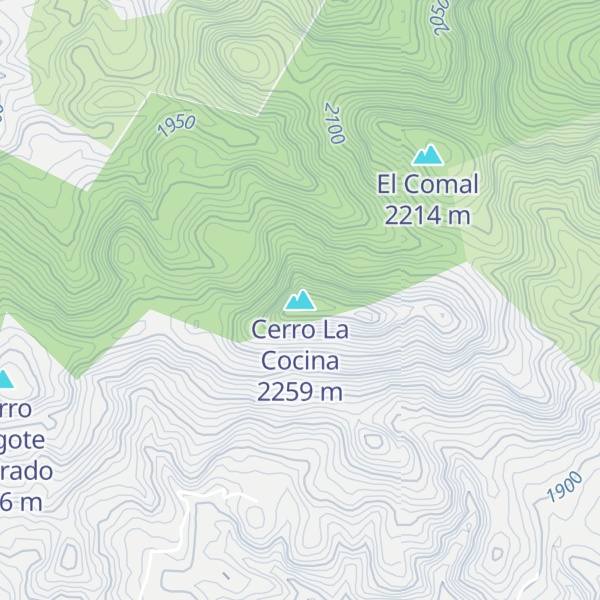 Map of Cerro La Cocina