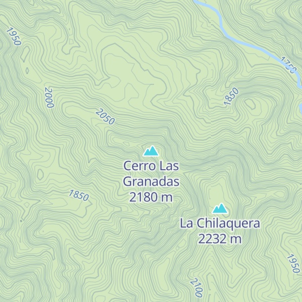 Map of Cerro Las Granadas