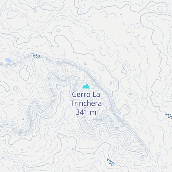 Map of Cerro La Trinchera