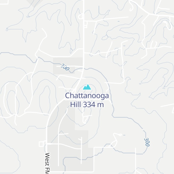 Map of Chattanooga Hill