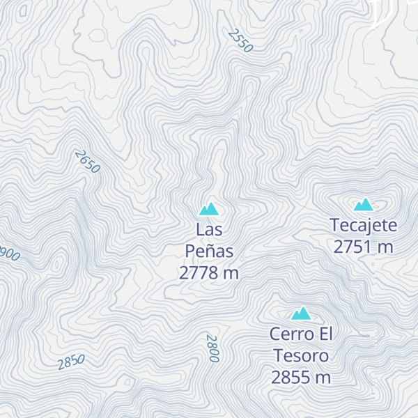 Map of Las Peñas