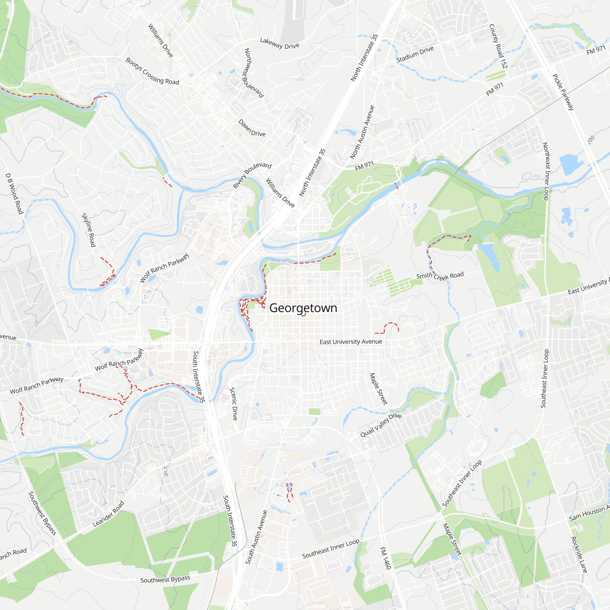 Georgetown Visitor Center map