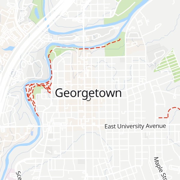 Map of Georgetown Visitor Center