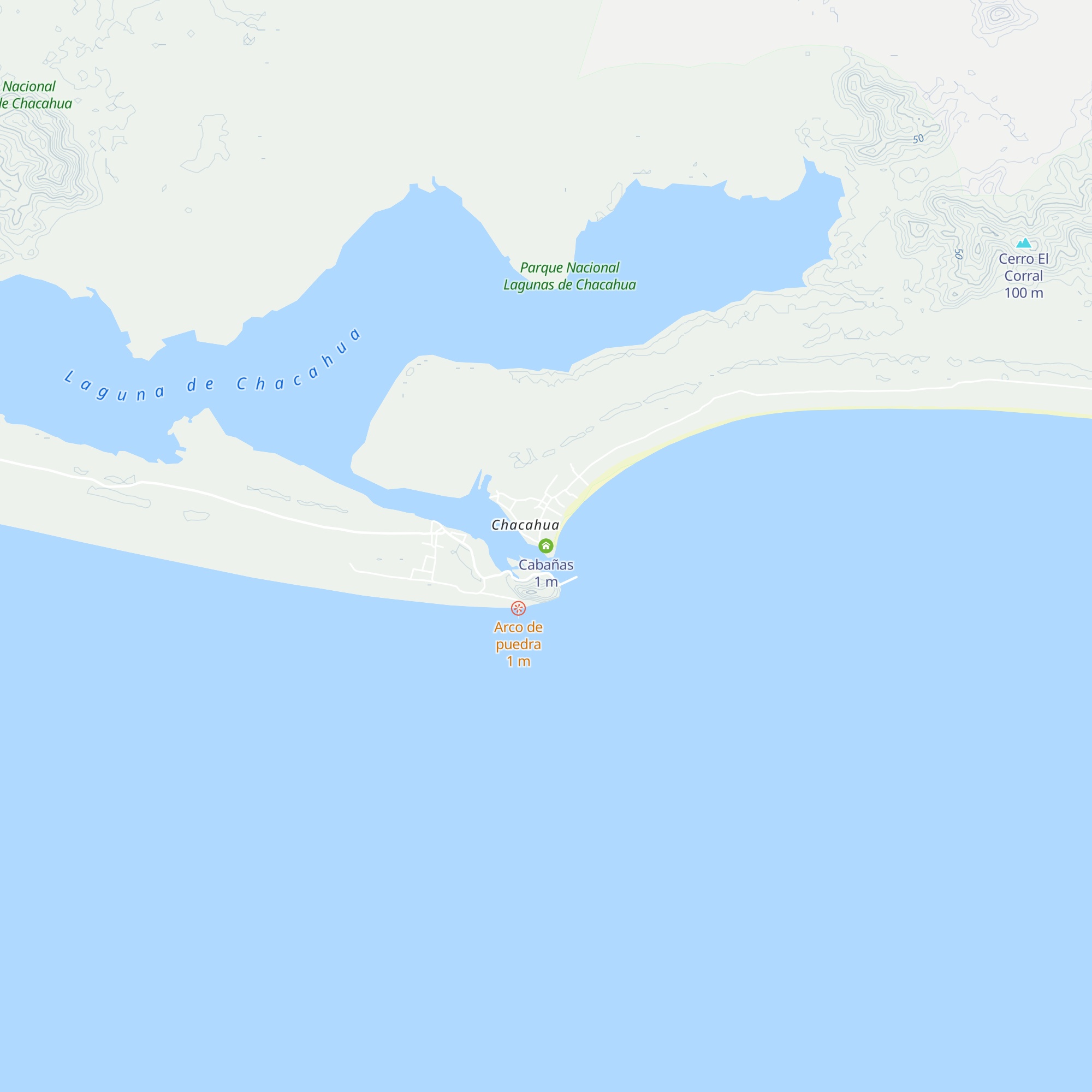 Cabañas map