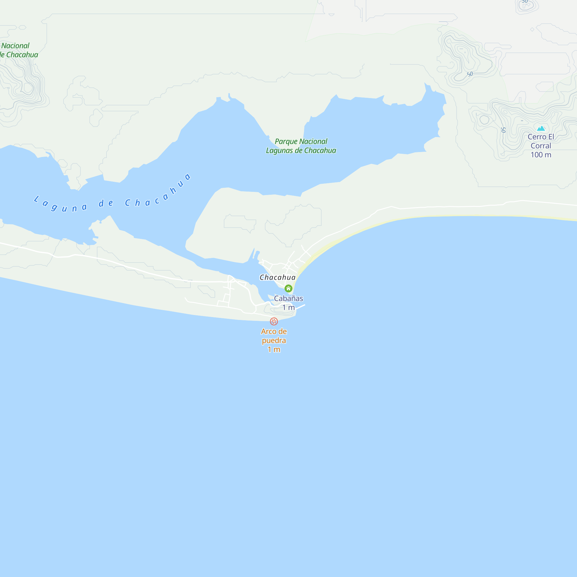 Cabañas map