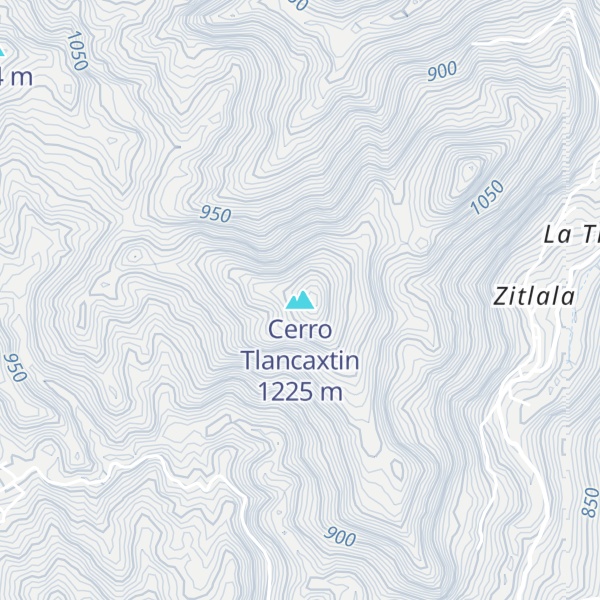 Map of Cerro Tlancaxtin