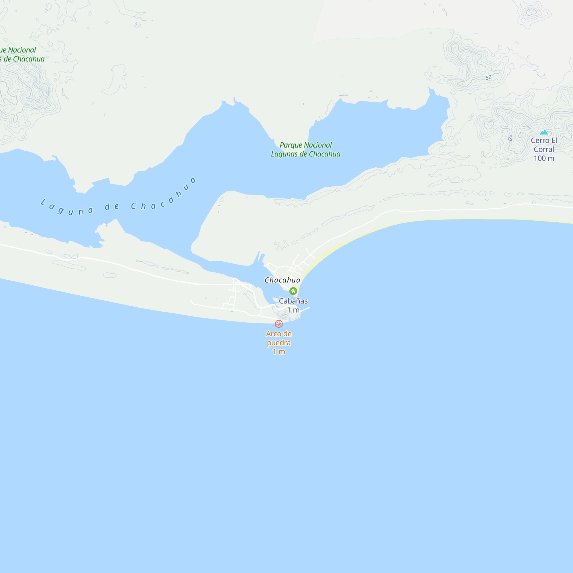 Cabañas map