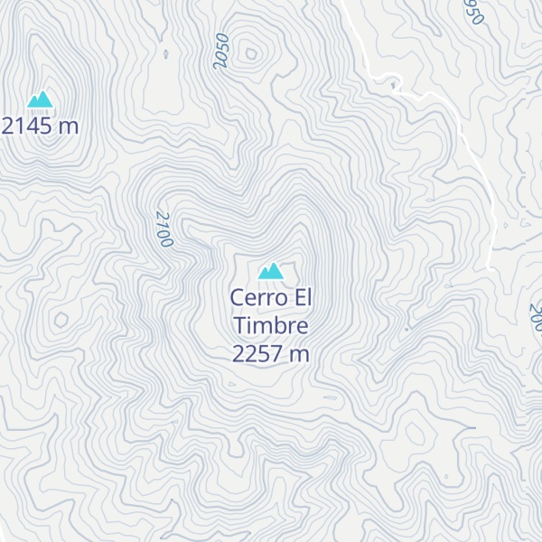 Map of Cerro El Timbre