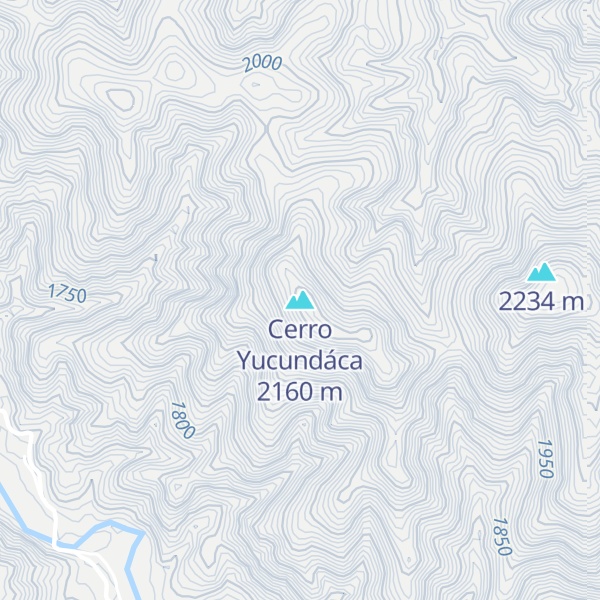 Map of Cerro Yucundáca