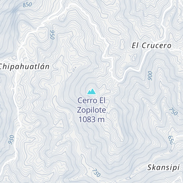 Map of Cerro El Zopilote