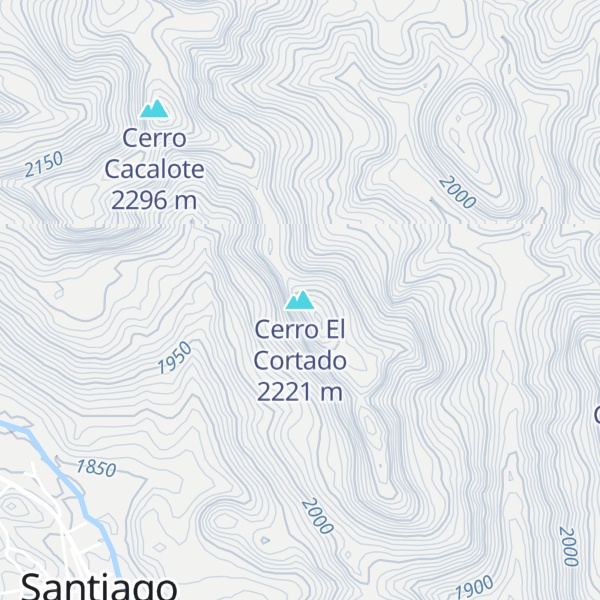 Map of Cerro El Cortado