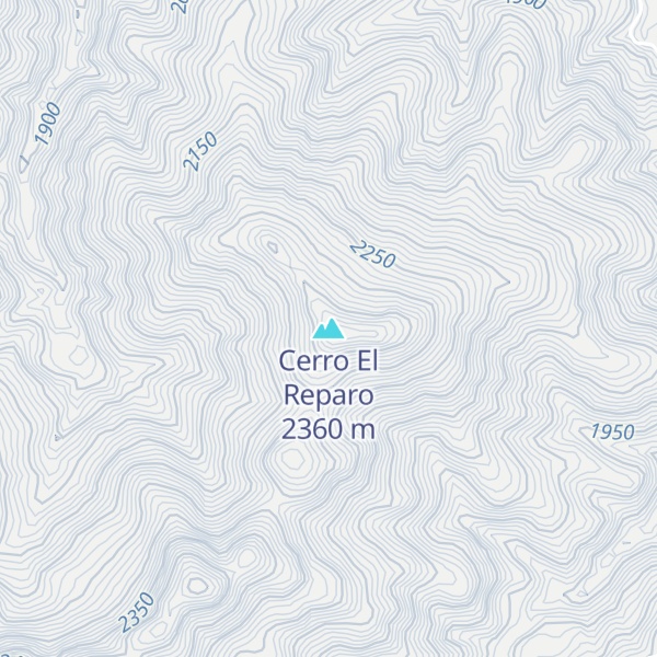Map of Cerro El Reparo