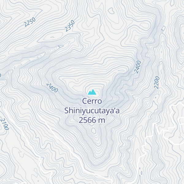 Map of Cerro Shiniyucutaya’a