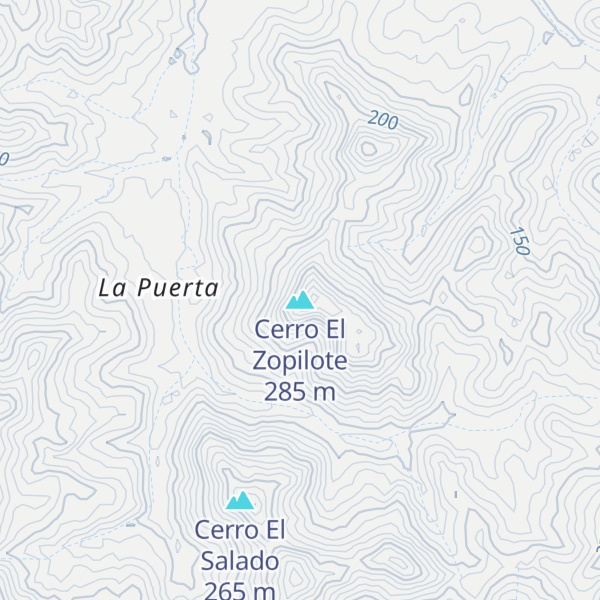 Map of Cerro El Zopilote