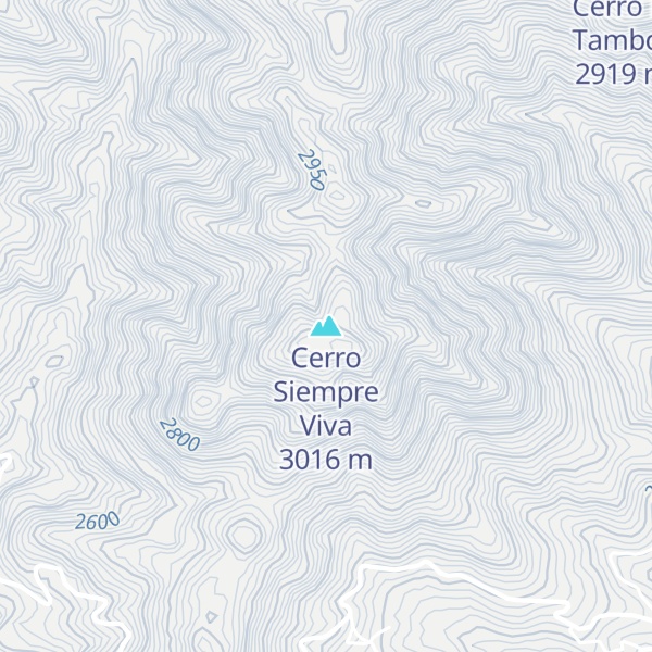Map of Cerro Siempre Viva