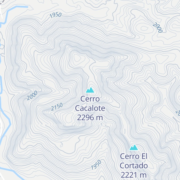 Map of Cerro Cacalote