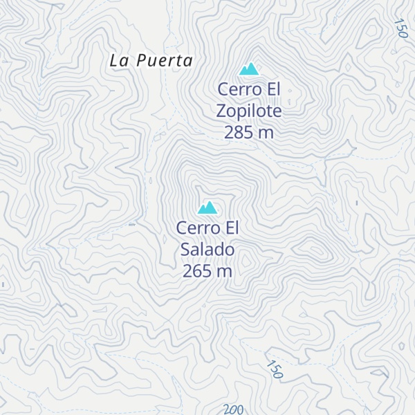 Map of Cerro El Salado