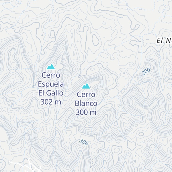 Map of Cerro Blanco