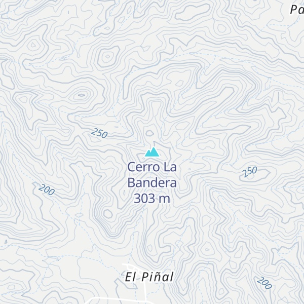 Map of Cerro La Bandera