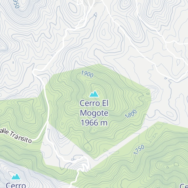 Map of Cerro El Mogote
