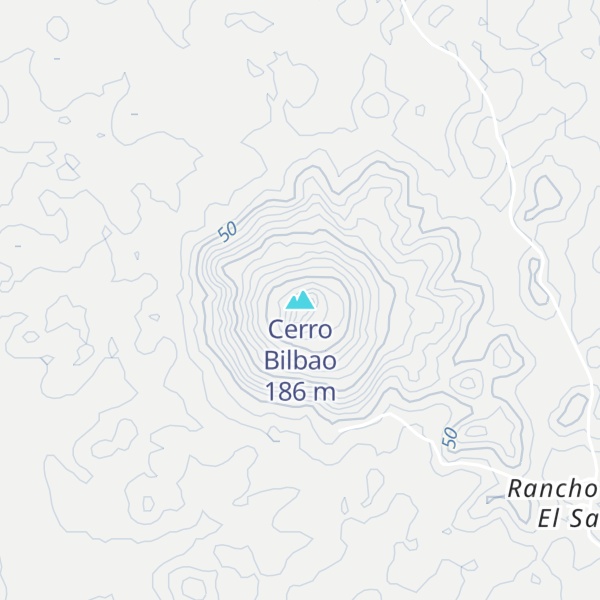 Map of Cerro Bilbao