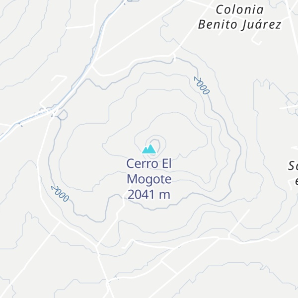 Map of Cerro El Mogote