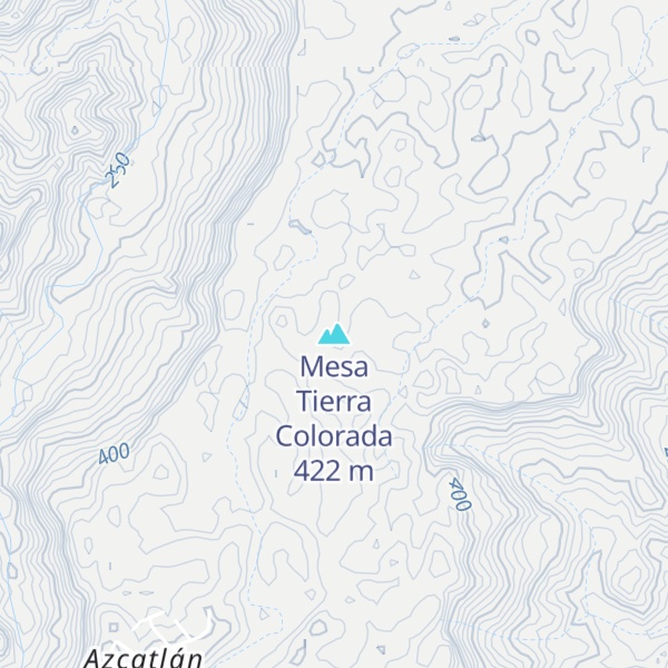 Map of Mesa Tierra Colorada