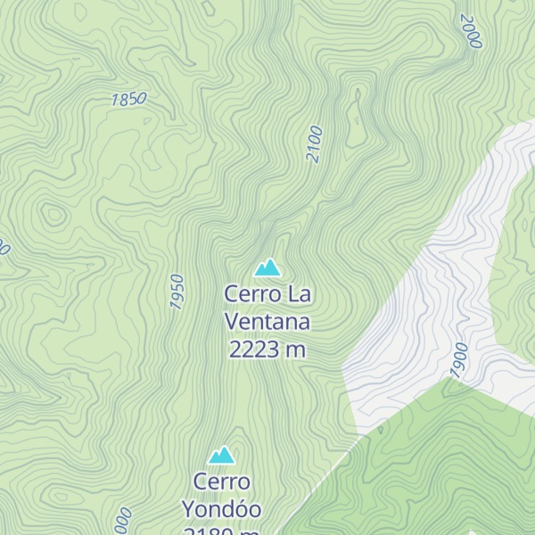Map of Cerro La Ventana