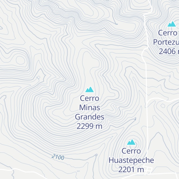 Map of Cerro Minas Grandes