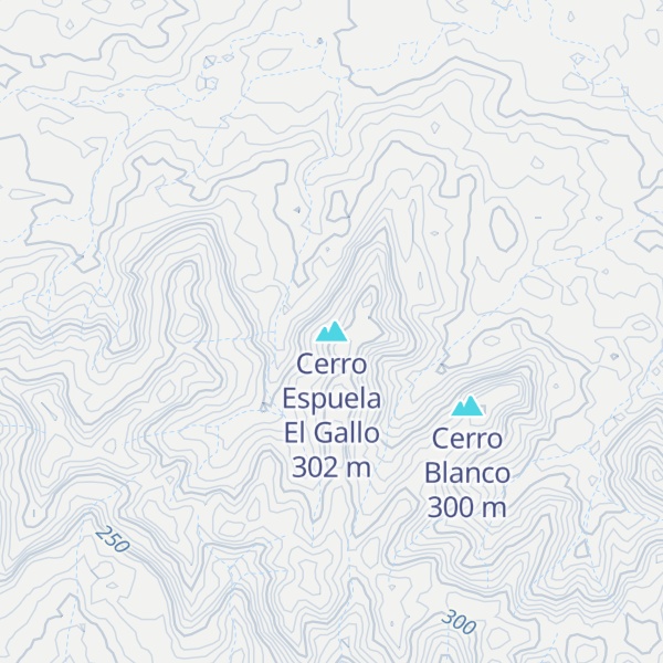 Map of Cerro Espuela El Gallo