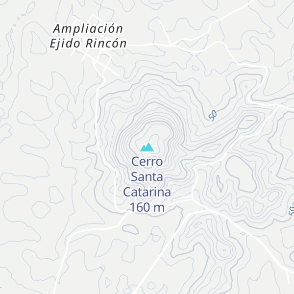 Map of Cerro Santa Catarina