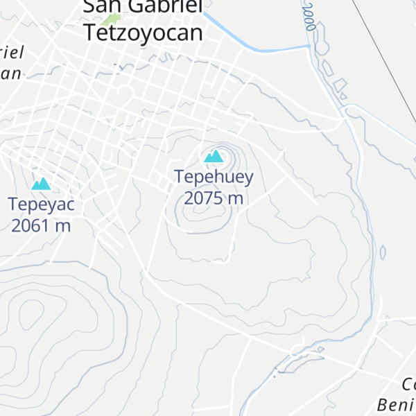 Map of Cerro Colorado