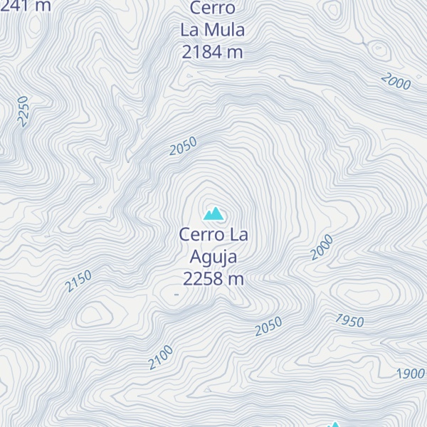 Map of Cerro La Aguja