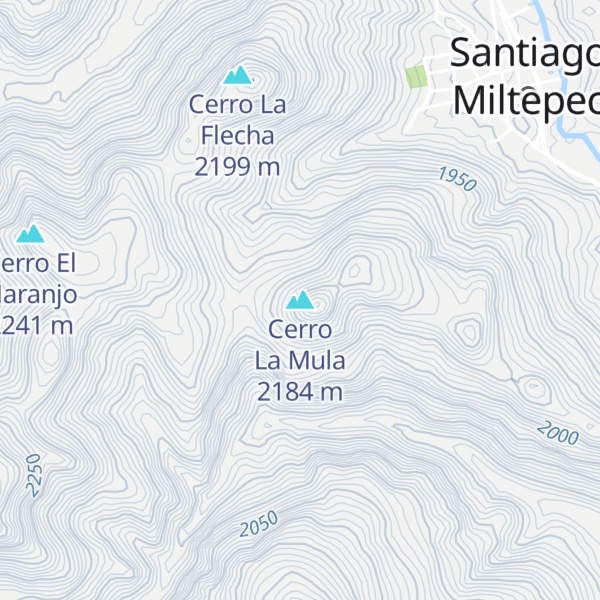 Map of Cerro La Mula