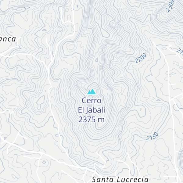 Map of Cerro El Jabalí