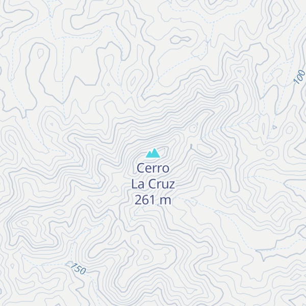 Map of Cerro La Cruz