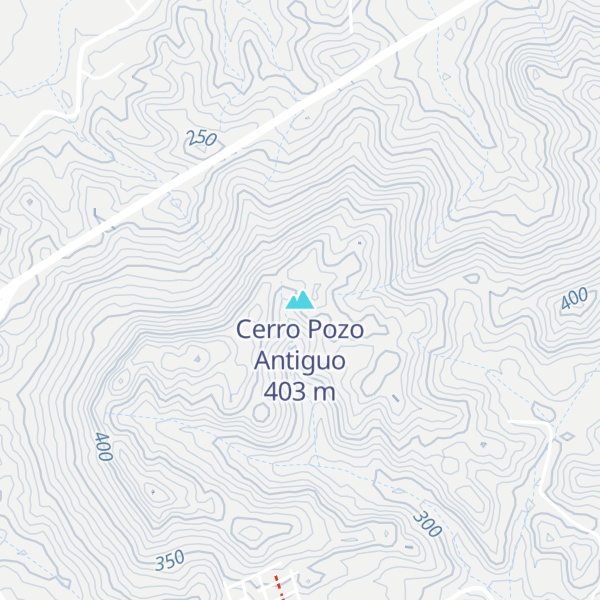 Map of Cerro Pozo Antiguo