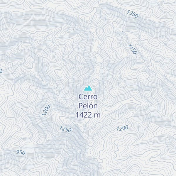 Map of Cerro Pelón