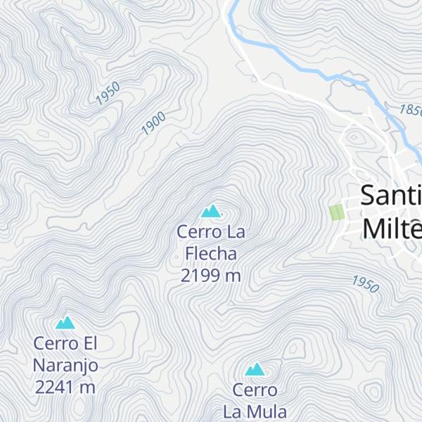 Map of Cerro La Flecha