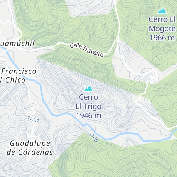 Map of Cerro El Trigo