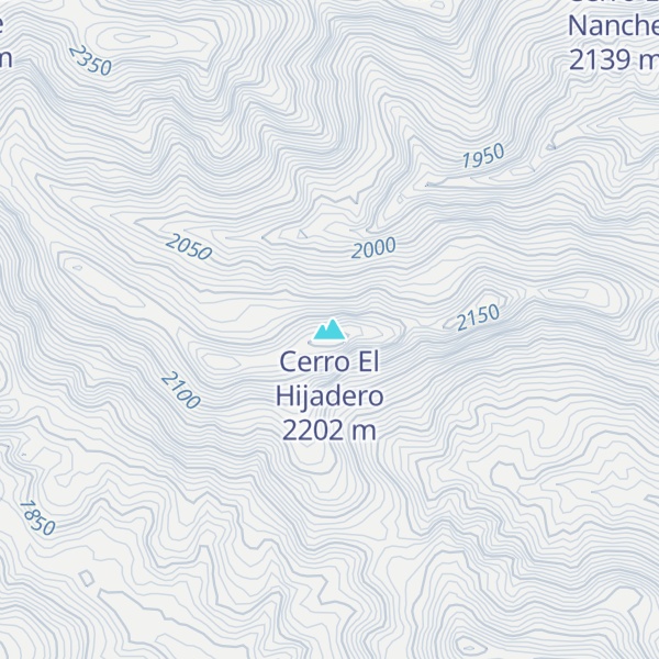 Map of Cerro El Hijadero