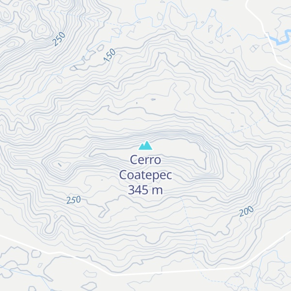 Map of Cerro Coatepec