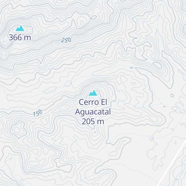 Map of Cerro El Aguacatal