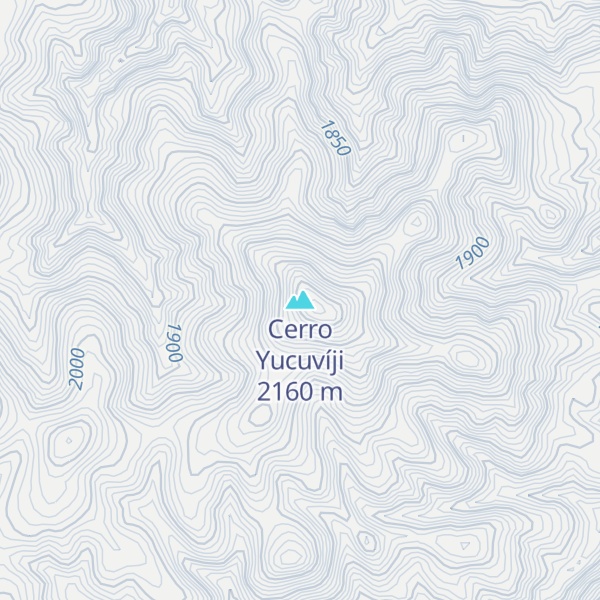 Map of Cerro Yucuvíji