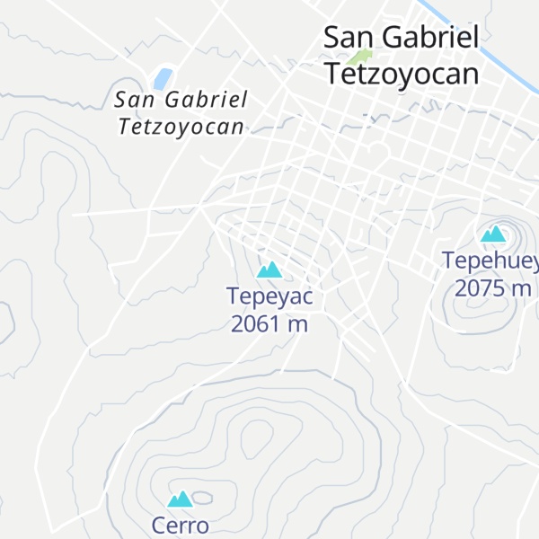 Map of Tepeyac
