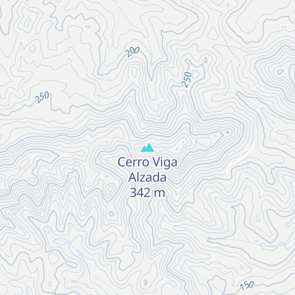 Map of Cerro Viga Alzada