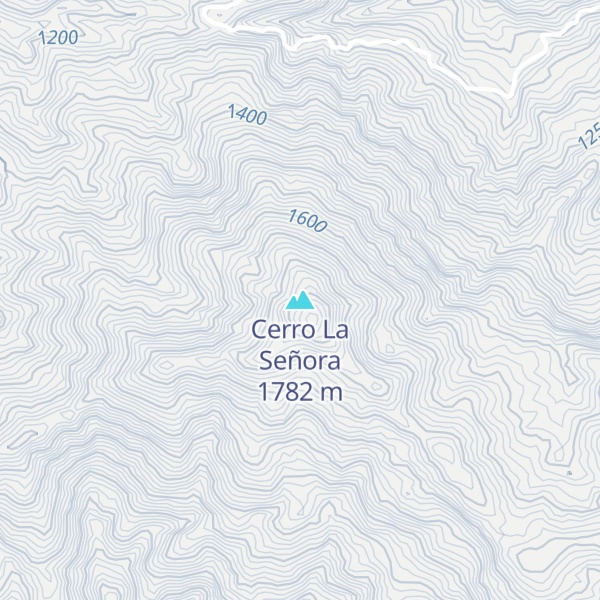 Map of Cerro La Señora