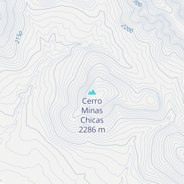 Map of Cerro Minas Chicas