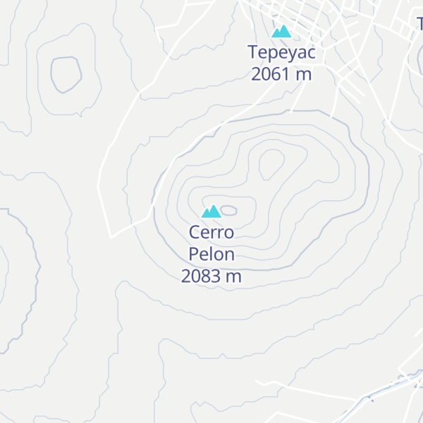 Map of Cerro Pelon